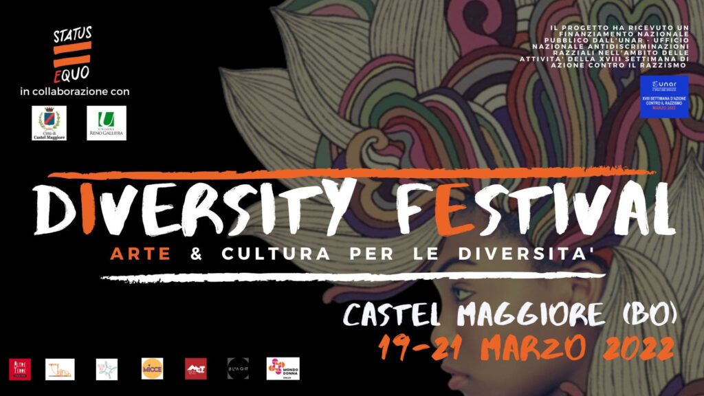 Diversity Festival evento 19 al 21 marzo Castel Maggiore